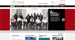 Desktop Screenshot of fundacionesdenavarra.com